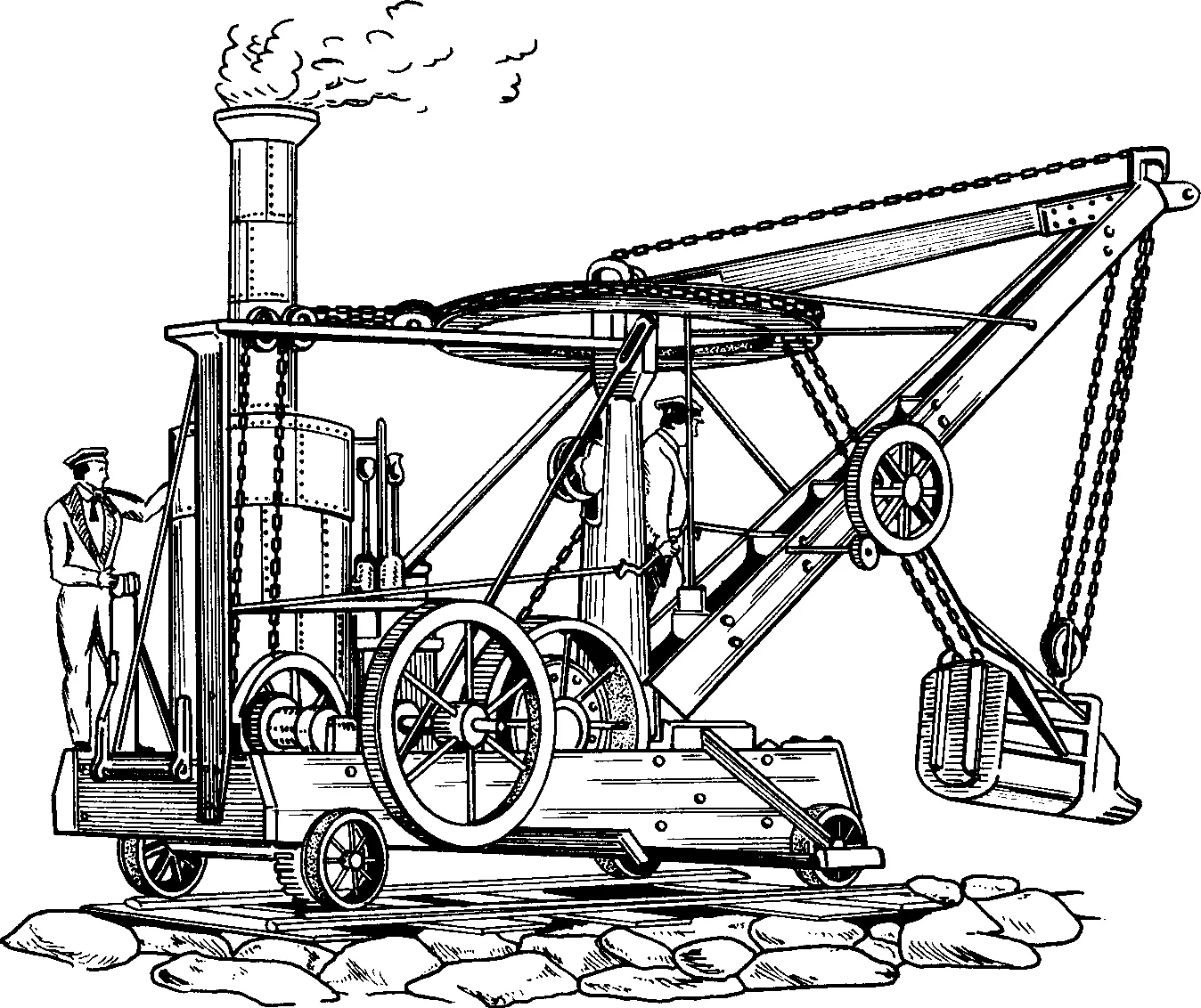Экскаватор Уильяма Отисса (1835 г.).